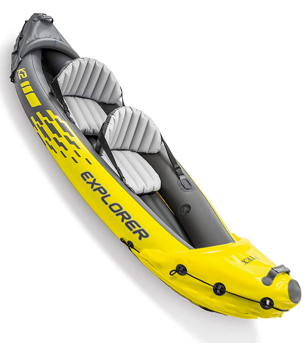 Yellow intex explorer K2 inflatable