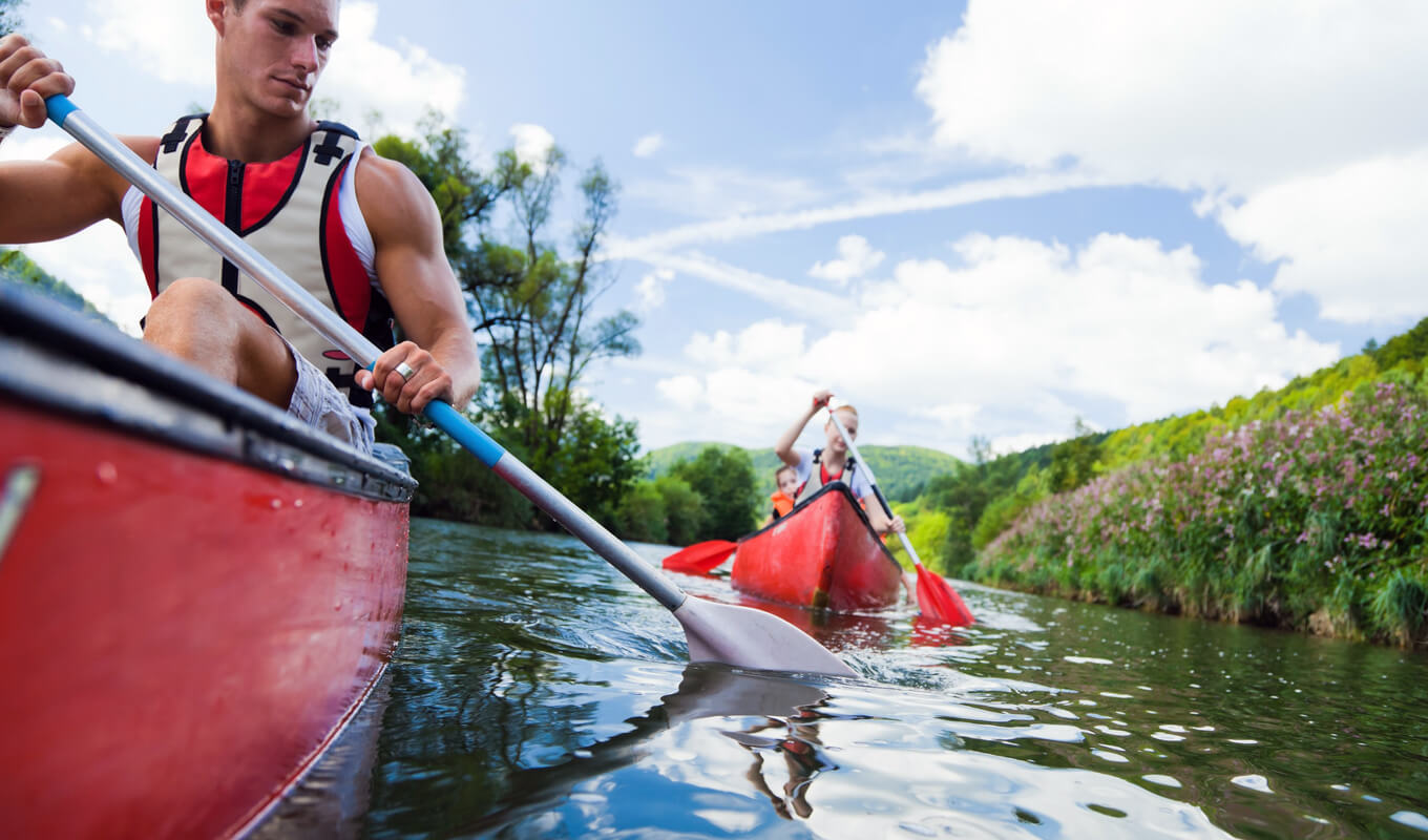 Man on a kayak