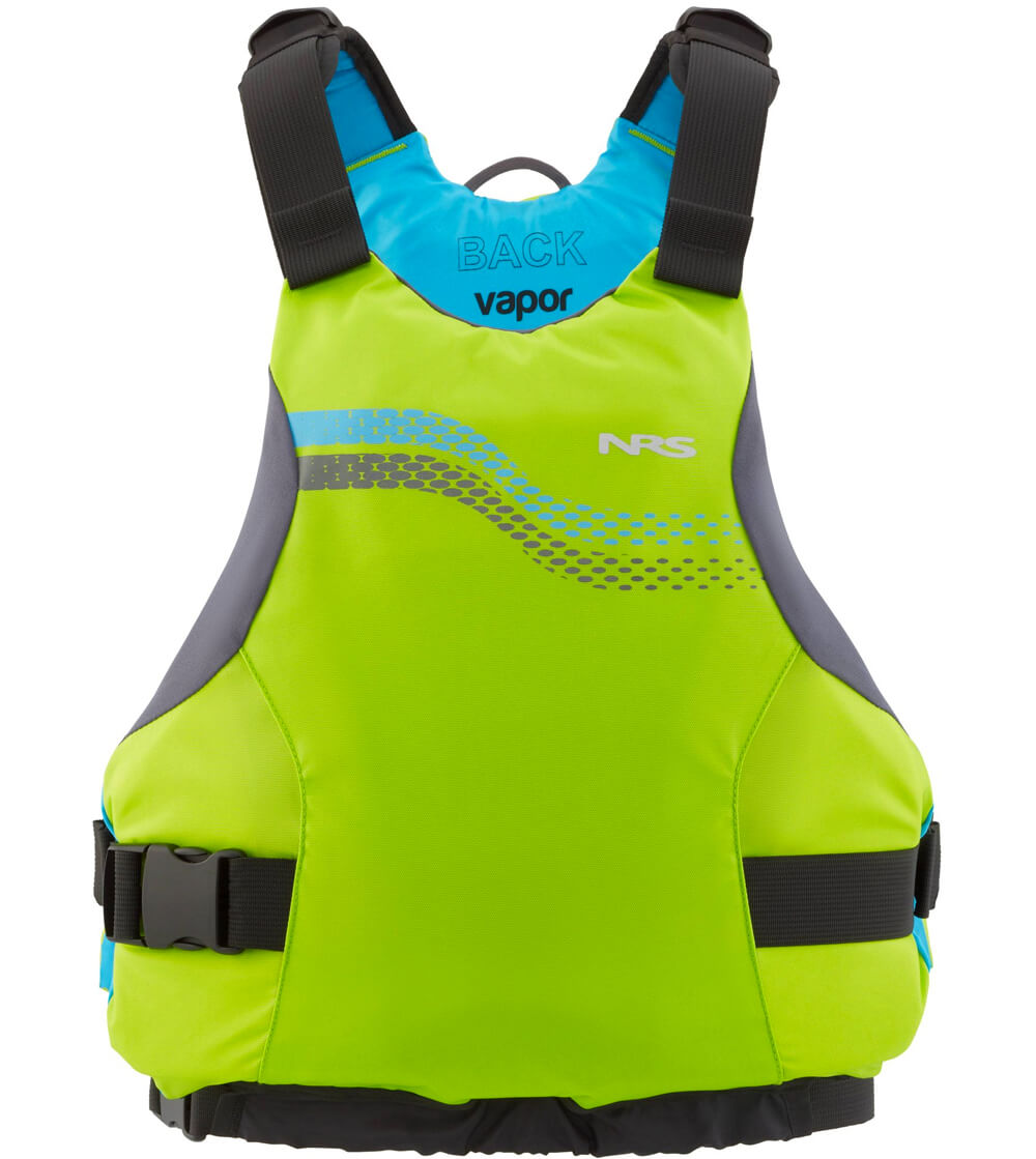 NRS vapor green kayak life vest