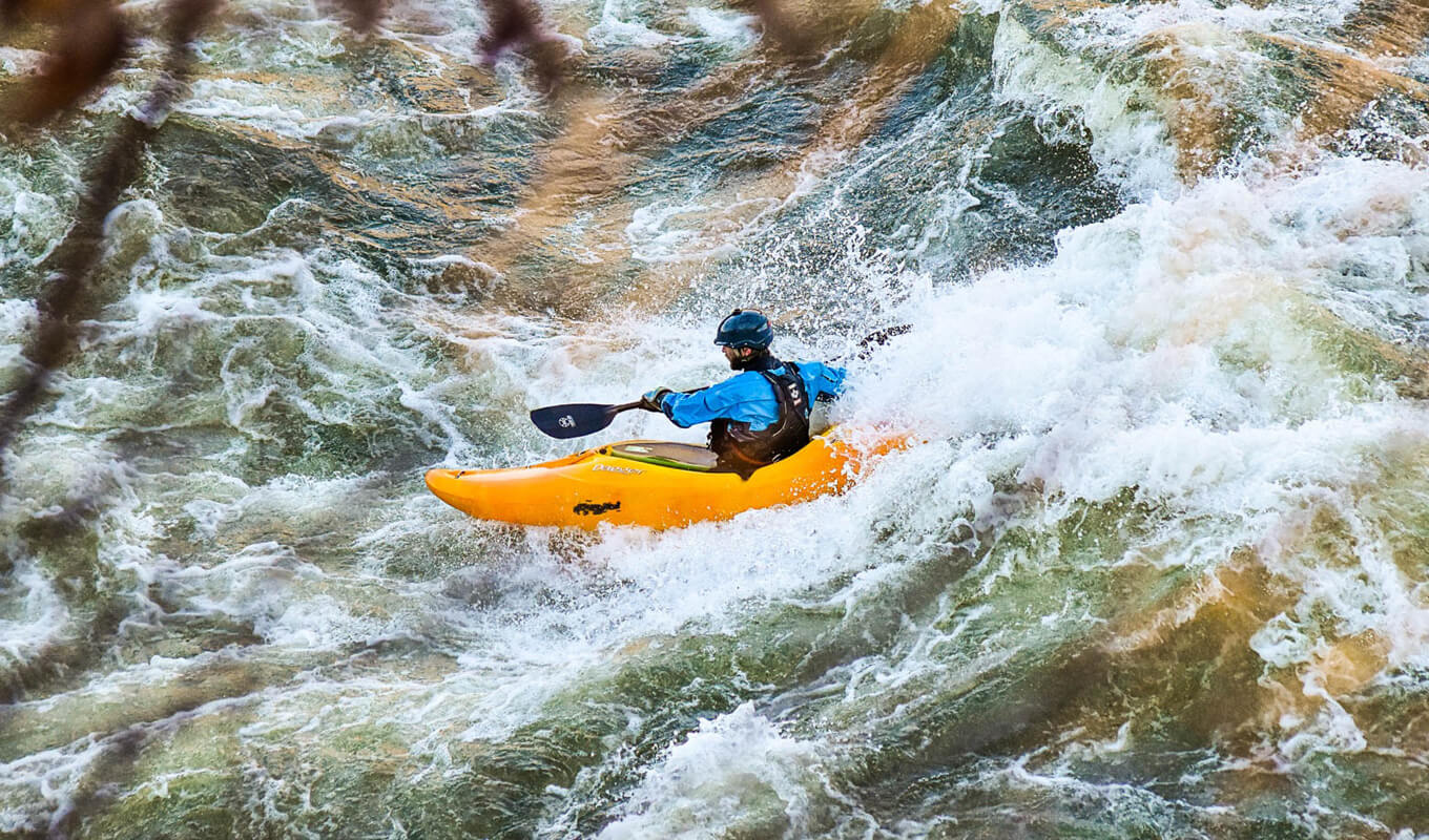 Whitewater kayaking